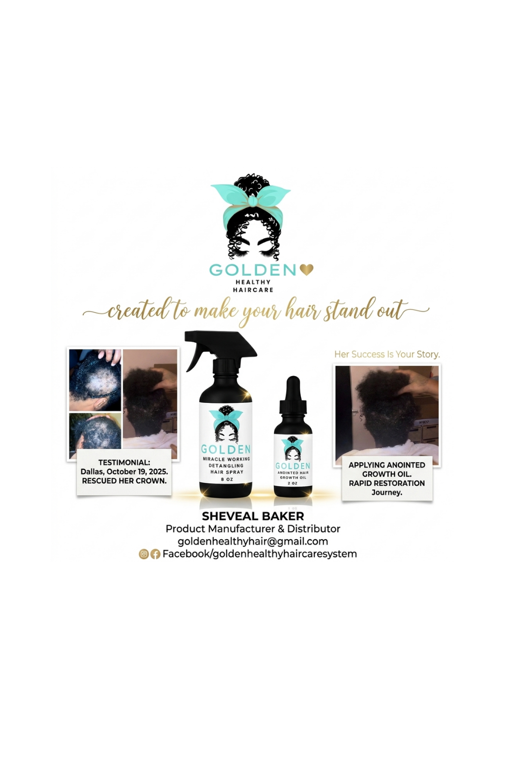 Golden Healthy Hair Care System